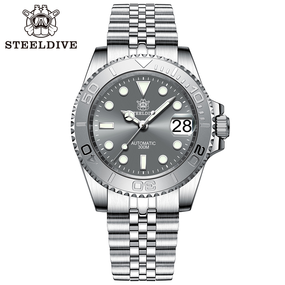 Rolex Watch Submariner - NEW STEELDIVE Gray Water Ghost Ceramic