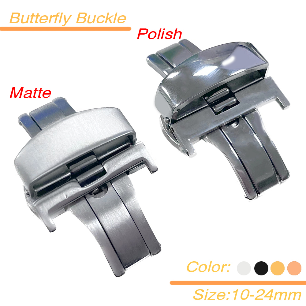 Butterfly Clasp Deployant - Metal Clasp for Seiko Polishing Matte