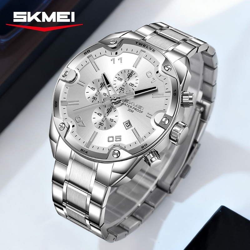SKMEI 9387 Fashion Calendar Ch - огляд і ціна Suede Strap Watch