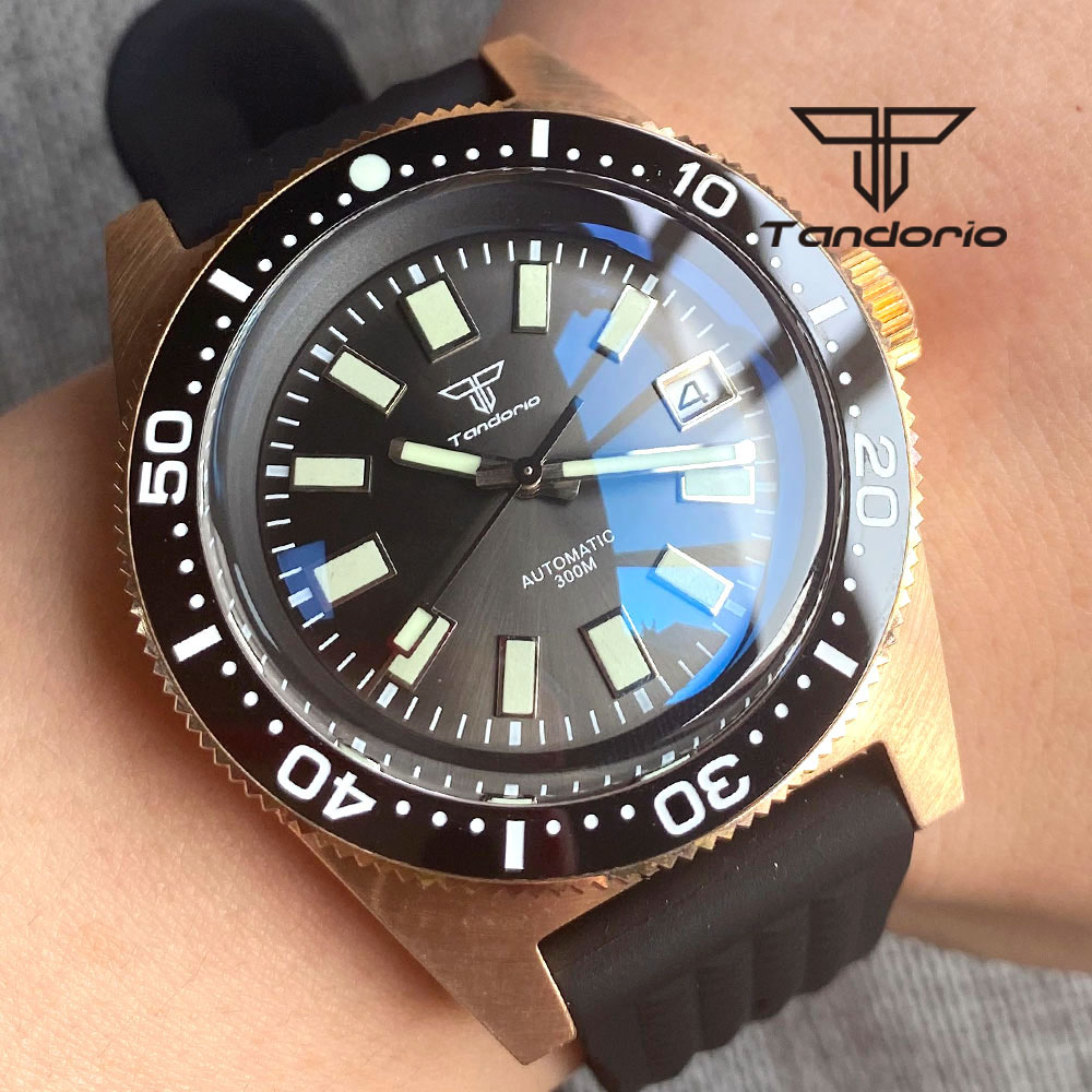 Tandorio 62 MAS CUSN8 Solid Br - огляд і ціна Rubber Strap Diver