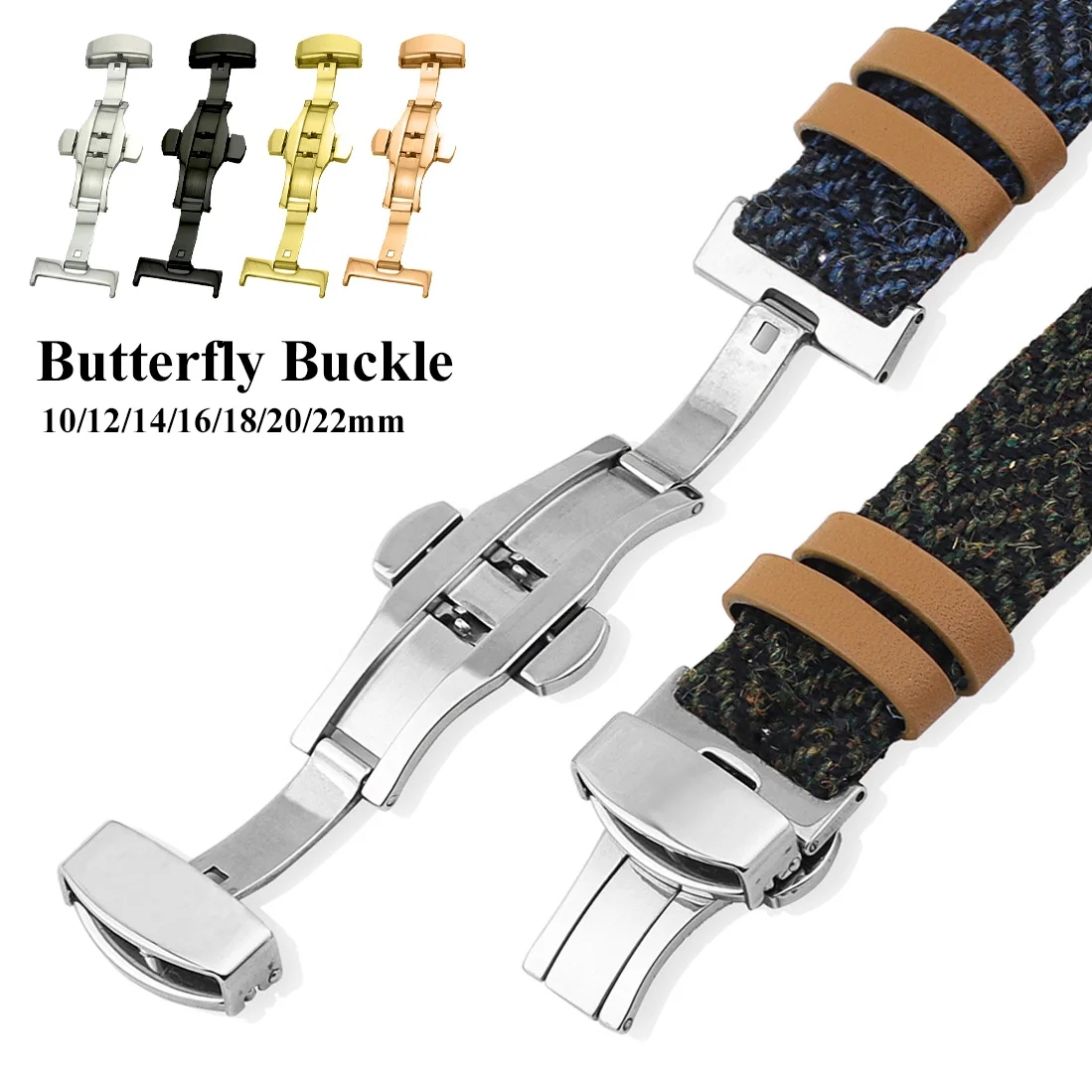 Stainless Steel Butterfly Fold - огляд і ціна Butterfly Clasp Deployant