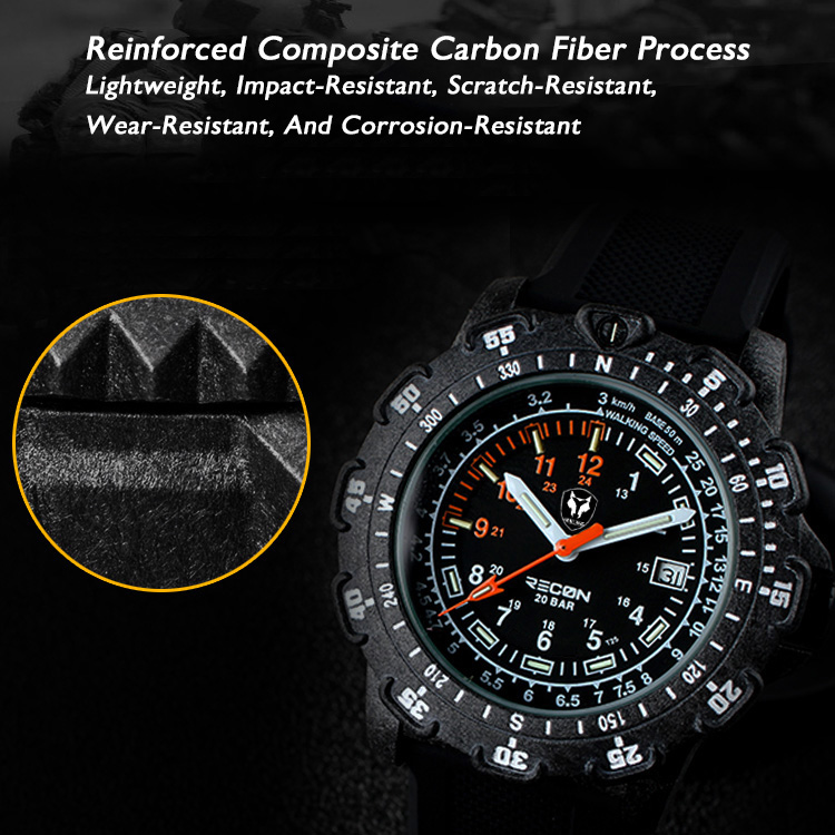 Hnlgnox Mens Pilot Watches Spo - огляд і ціна Rubber Strap Diver