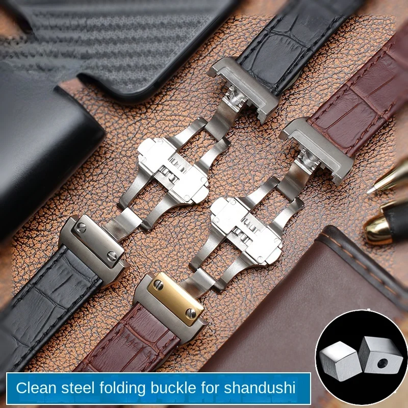 Genuine Leather Watchband for  - огляд і ціна Cartier Watch Tank