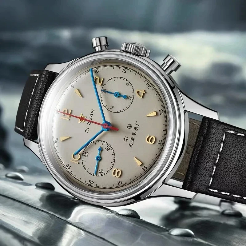 Men's watches 1963 pilot autom - огляд і ціна Suede Strap Watch