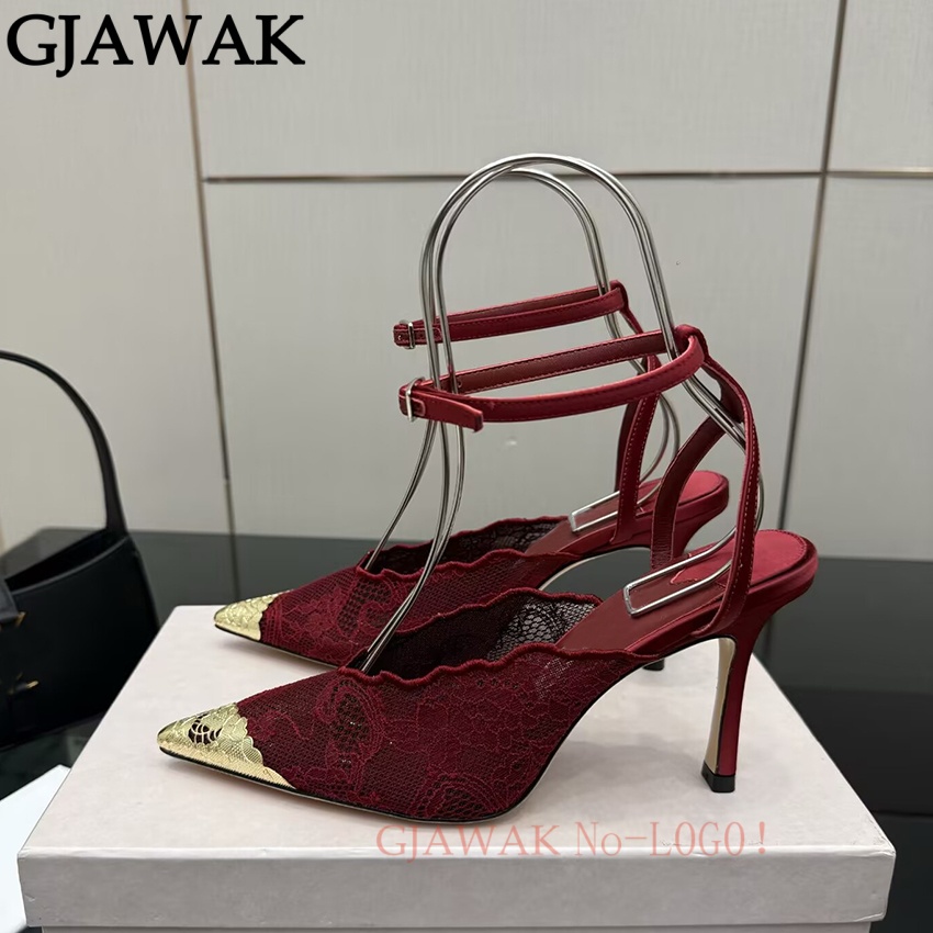 Thin High Heels Shoes Women Po - огляд і ціна Mesh Strap Metal